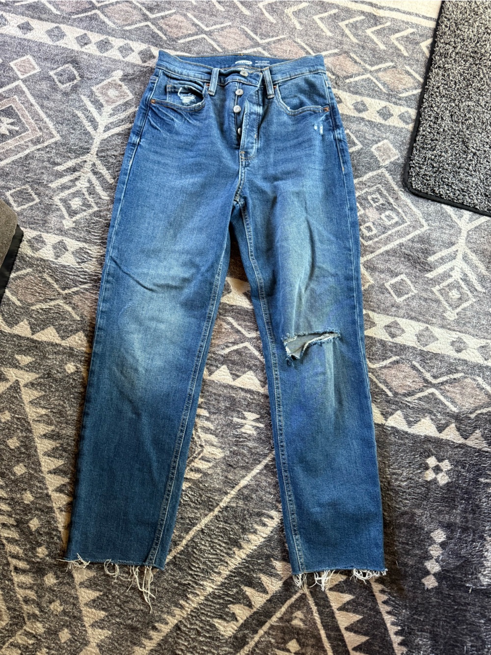 Old Navy Blue Denim Jeans with Button Detail